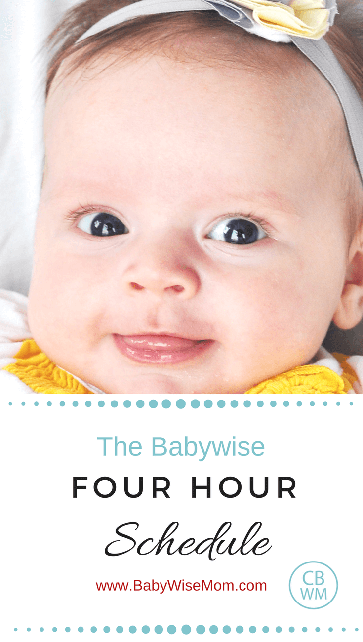 Babywise 4 Hour Schedule Pinnable image