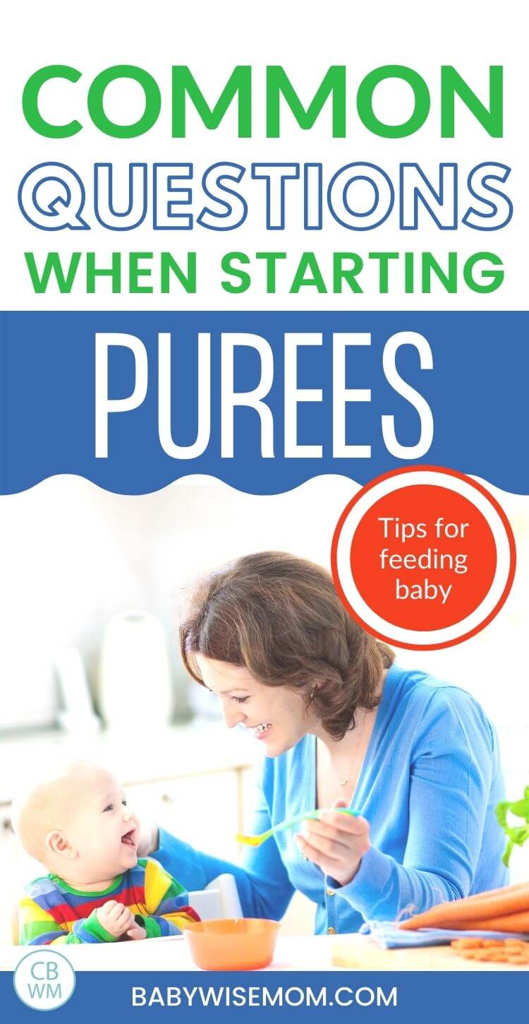 Common questions when starting baby on purees