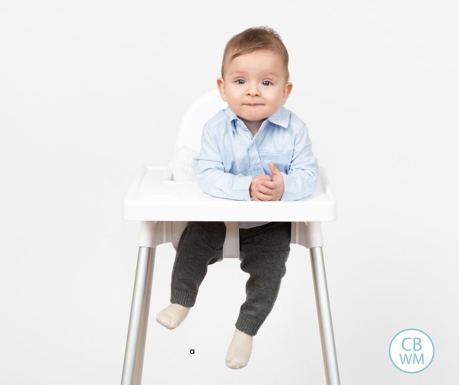 child in highchair