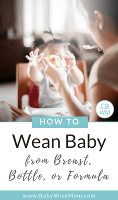 How To Wean Baby from Breast, Bottle, and Formula. Tips and strategies to help make the transition from breastfeeding and bottlefeeding smoother for baby.