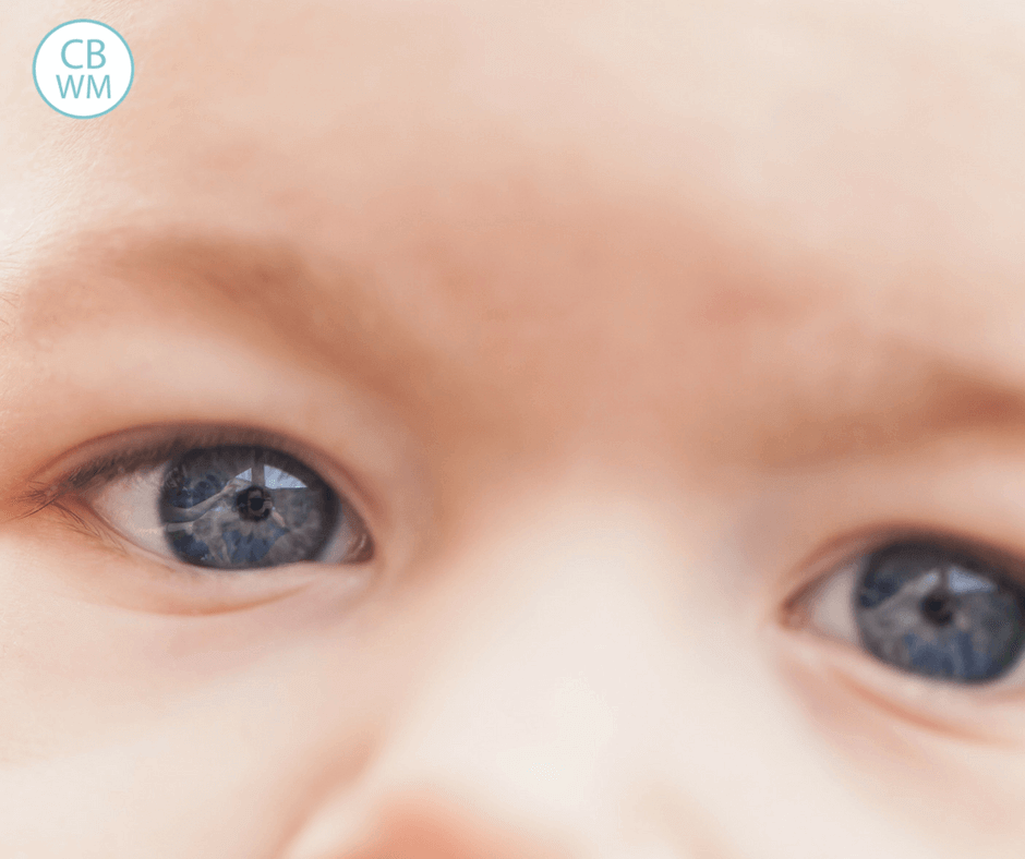 Close up of baby eyes