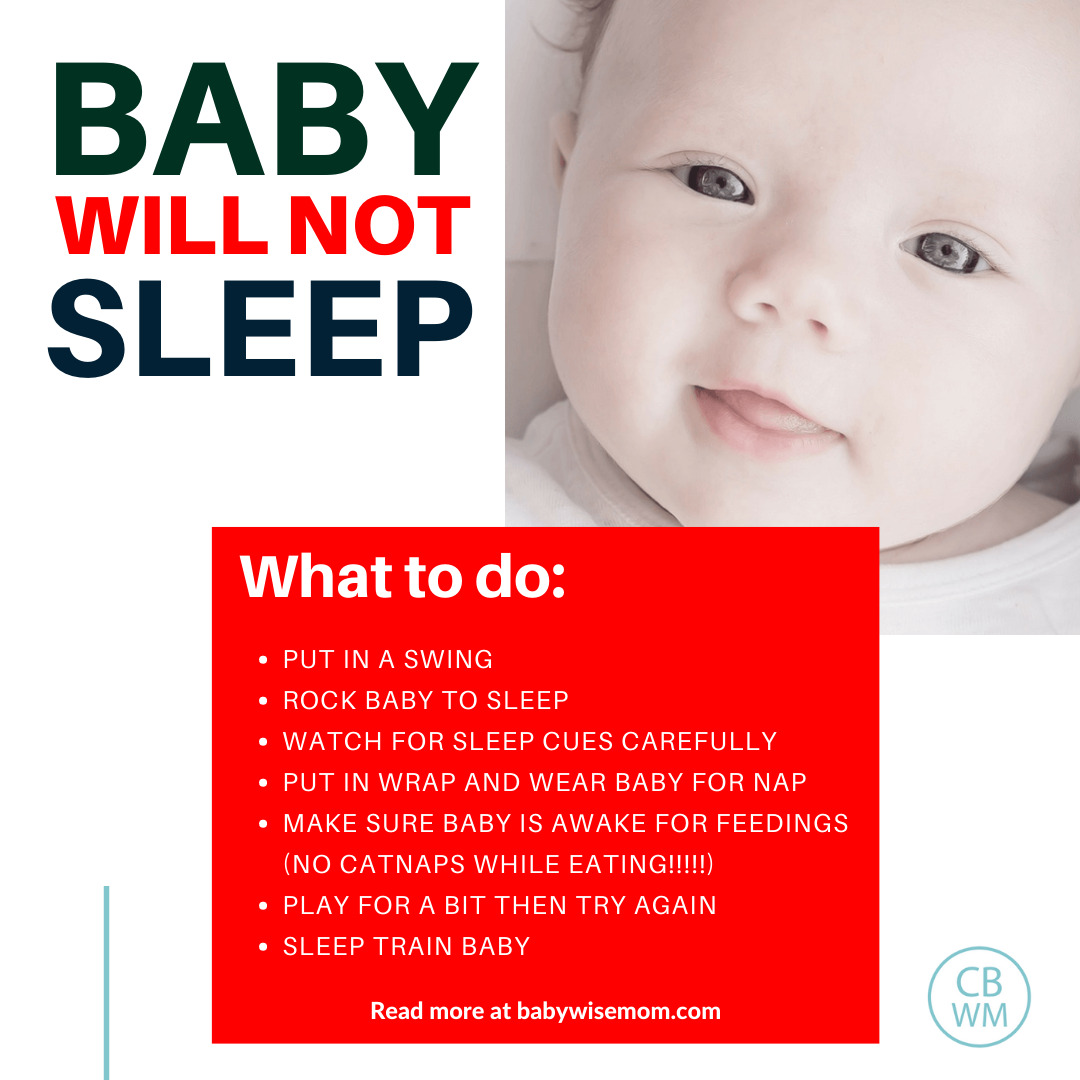 Baby will not sleep graphic