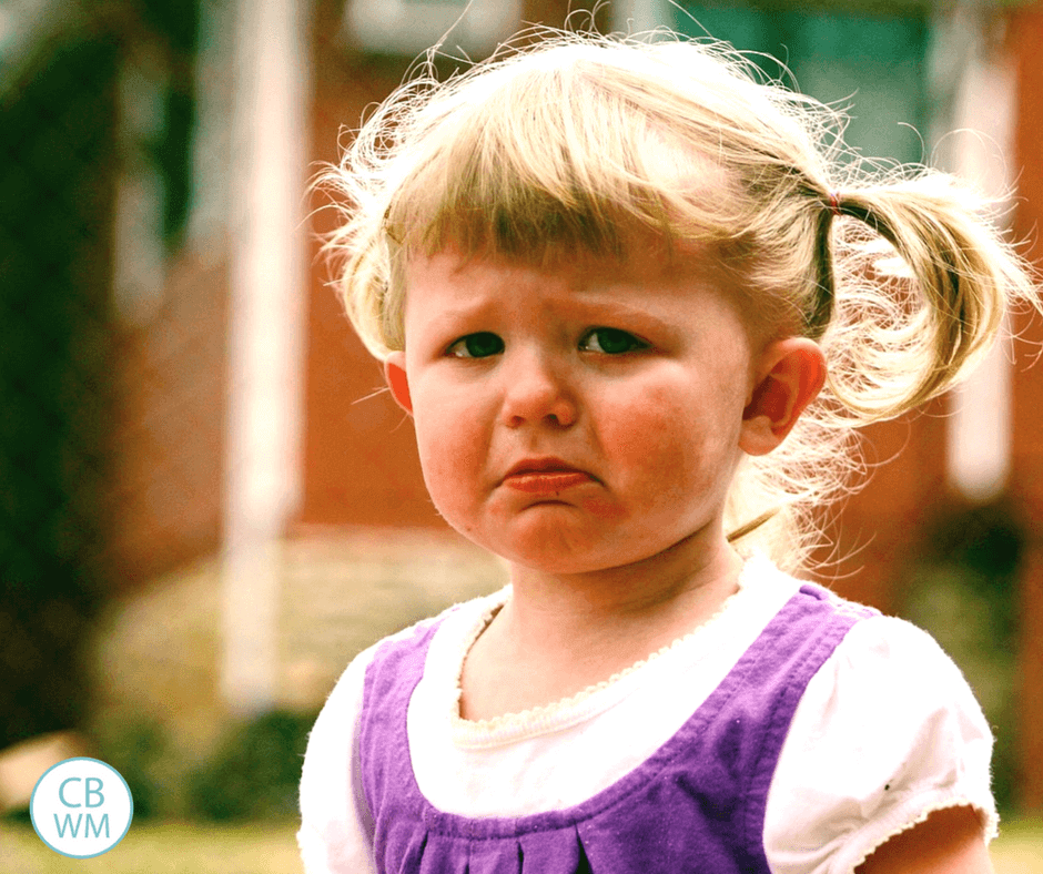 Toddler having a tantrum