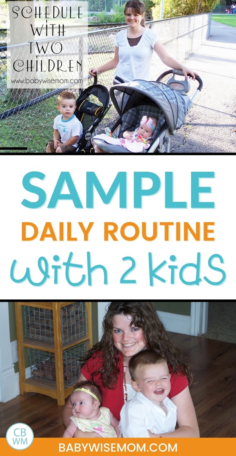 Sample daily routine with 2 kids