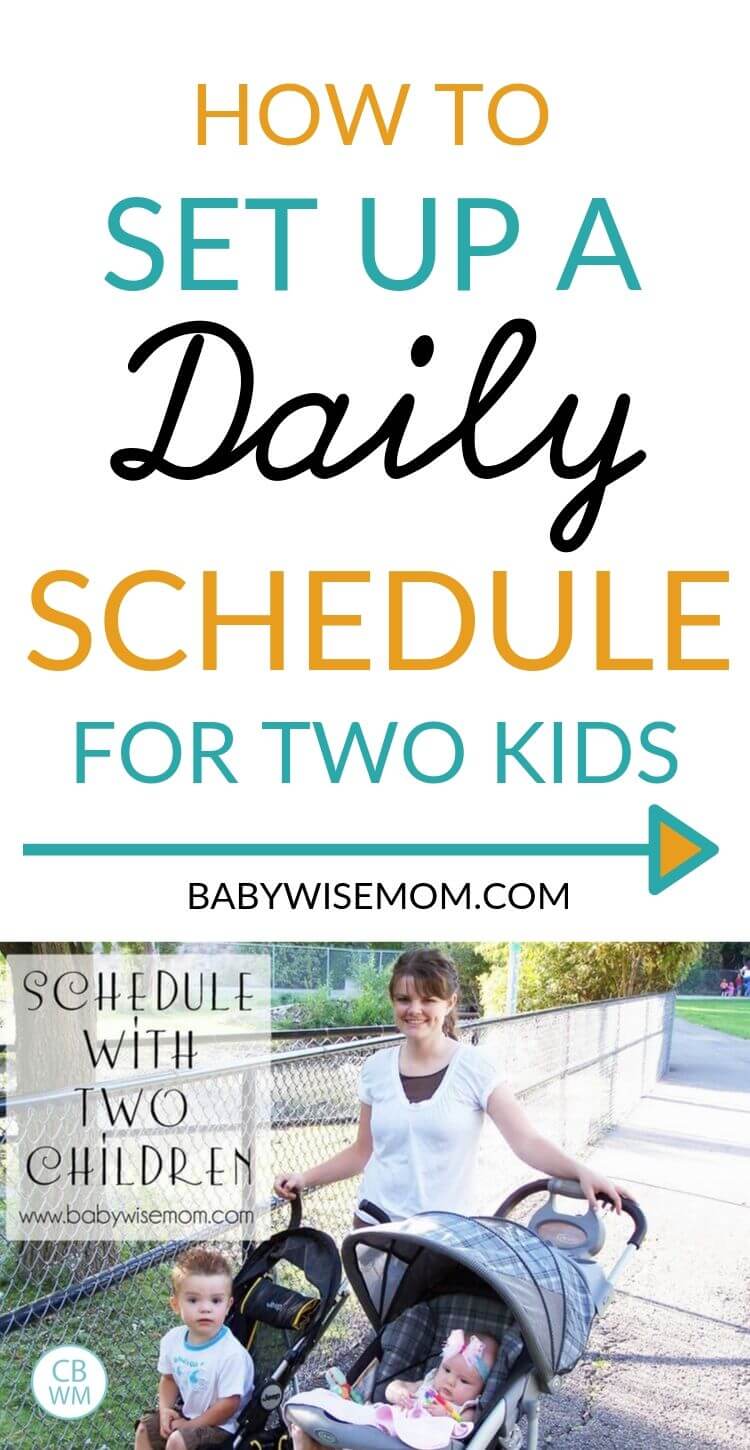 Schedule with two kids Pinnable Image