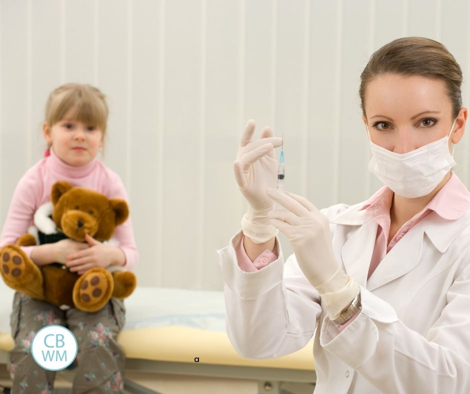 child getting a vaccination