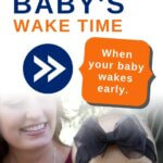 How to calculate baby's wake time when baby wakes early pinnable image