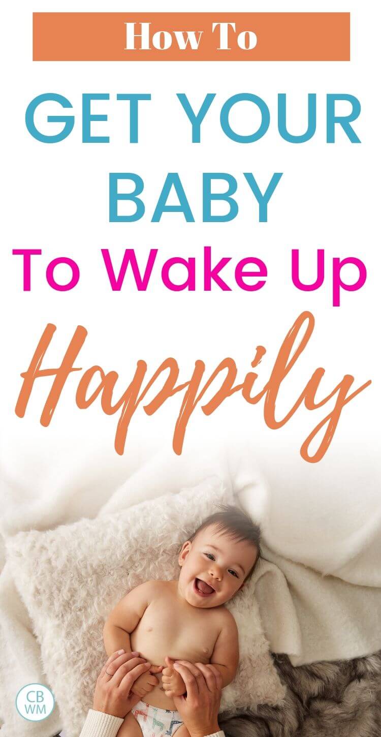 How to get your baby to wake up happily Pinnable Image