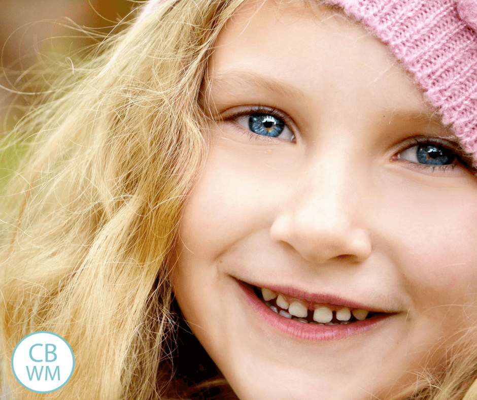 Girl smiling at the camera