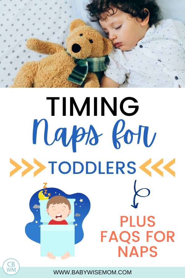 timing naps for toddlers pinnable image