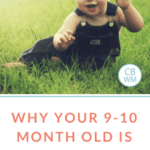 Why Your 9 or 10 Month Old Is Frustrated. What you can do to help your baby be more content and even sleep better. 