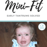 What to do when your child has a mini-fit. How to solve the early tantrums your pretoddler and toddler have. Strategies to stop tantrums.