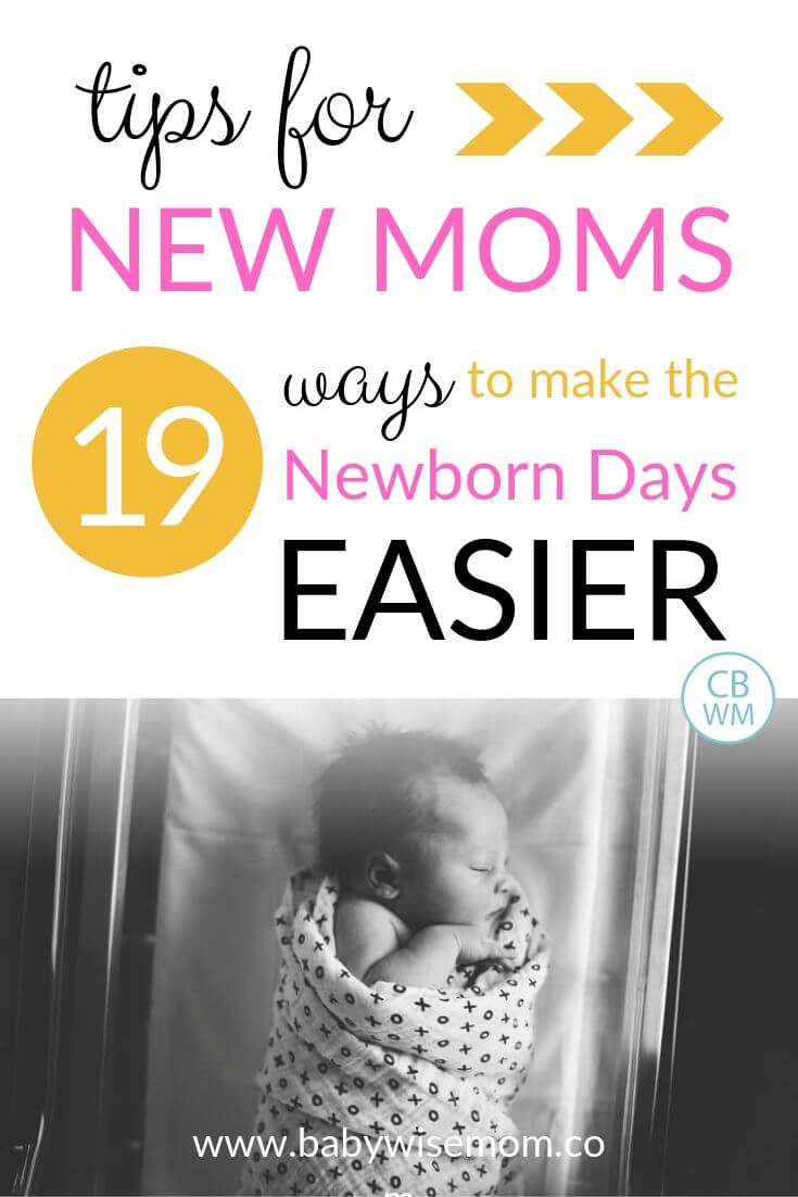 19 ways to make the newborn days easier Pinnable image