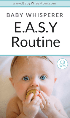 Baby Whisperer E.A.S.Y. Routine. All about the E.A.S.Y. Routine and how routine impacts different temperaments. 