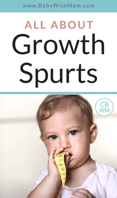 All about growth spurts. How to hand a growth spurt with your baby's schedule, when to expect growth spurts to happen, and how growth spurts work. 