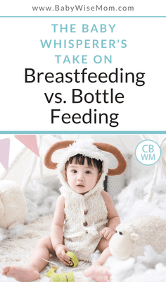 Baby Whisperer: Nursing vs. Bottlefeeding. Thoughts on the book Secrets of the Baby Whisperer on the topic of breastfeeding versus bottlefeeding.