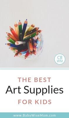 Best art supplies for kids and a picture of colored pencils