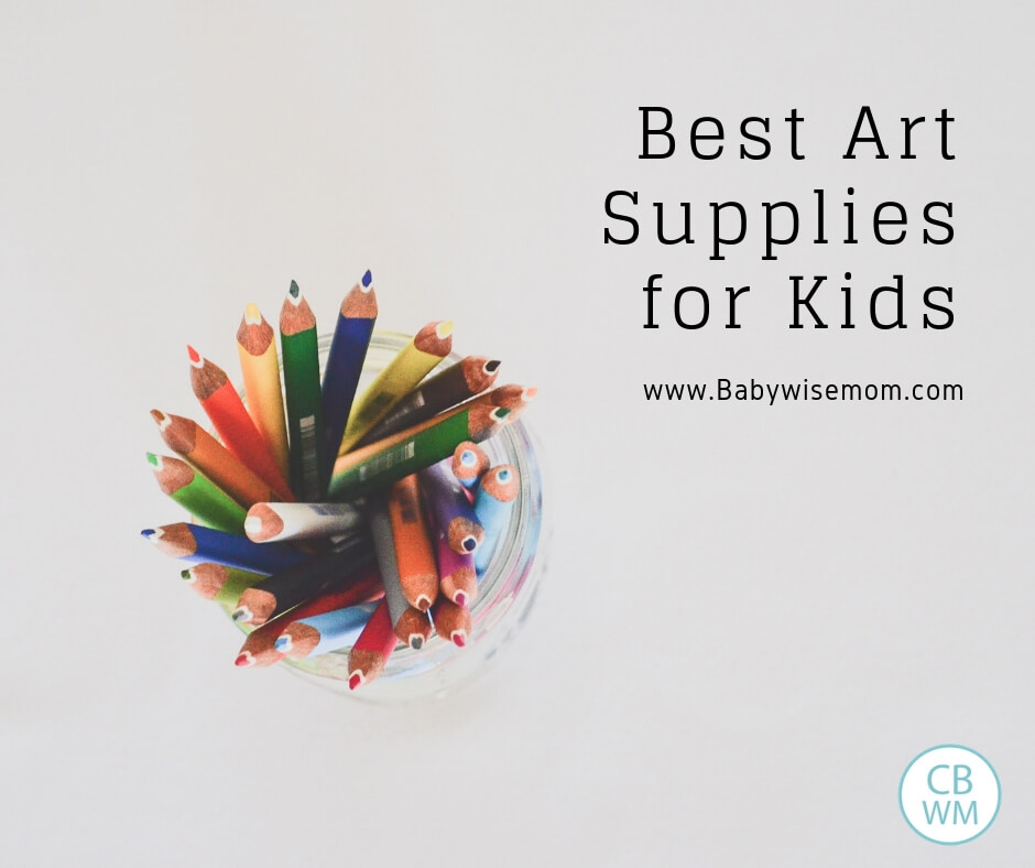 Best art supplies for kids and picture of colored pencils