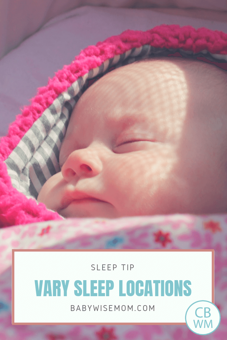 Sleep tips for getting a great sleeper. Vary your baby's nap and night sleep locations. Baby will learn to sleep anywhere and will travel better with a picture of a baby sleeping in a bassinet