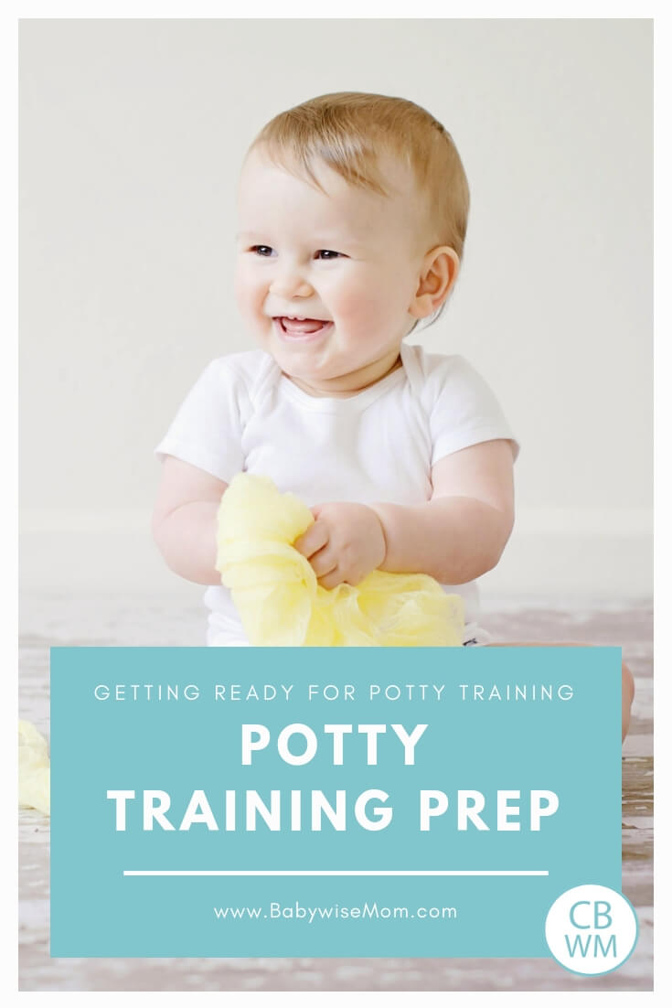 Potty Training Prep. When your little one is not quite ready for full potty training but wants to start working on the skill with a picture of a cute pretoddler