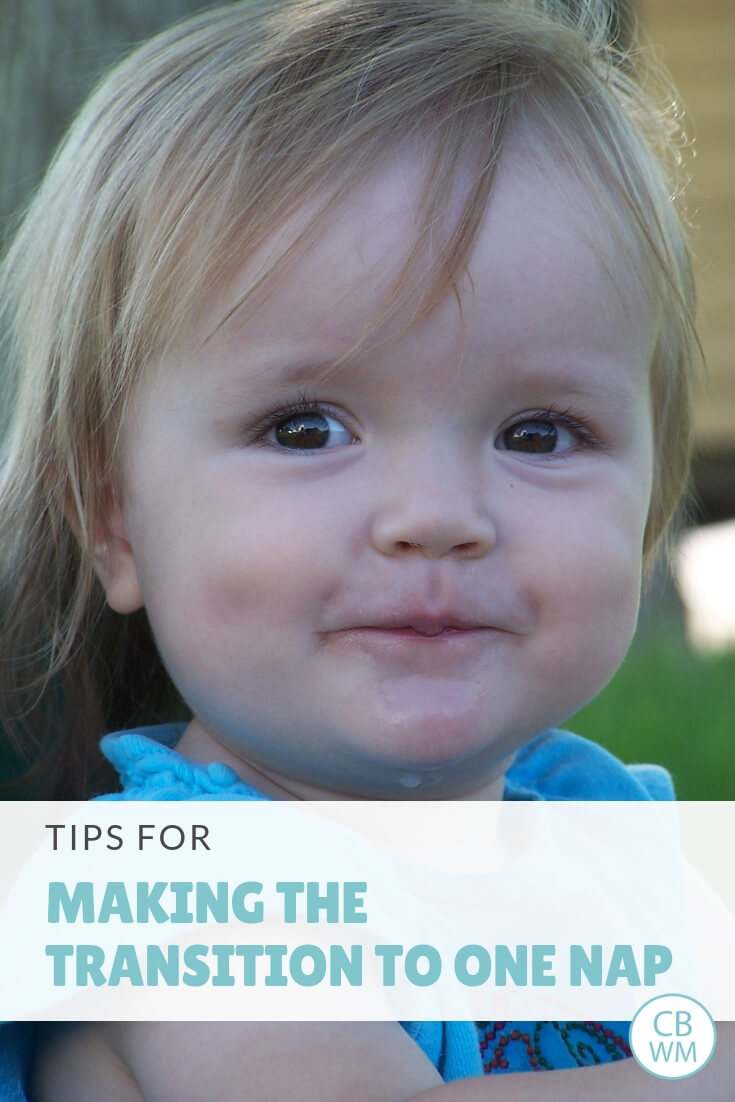 When do babies drop to one nap. How to drop the morning nap and what it looks like with a Babywise baby. How to make the transition to one nap smooth.