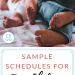 Sample Babywise schedules for two children. What Babywise looks like when you have more than one child. Schedules used by my toddler and newborn.