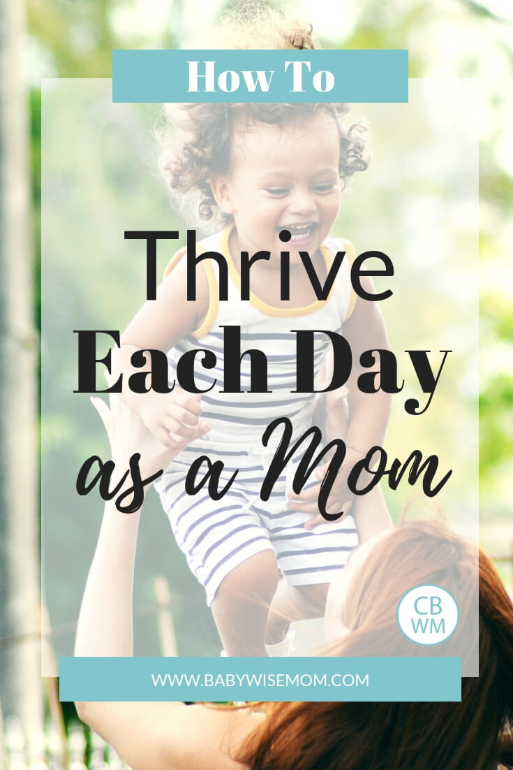 How to thrive each day as a mother. Tips to do more than just survive.