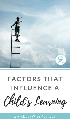 Factors that Influence a Child's Learning. Four factors that will impact how and what your child learns. Teach your little one well.