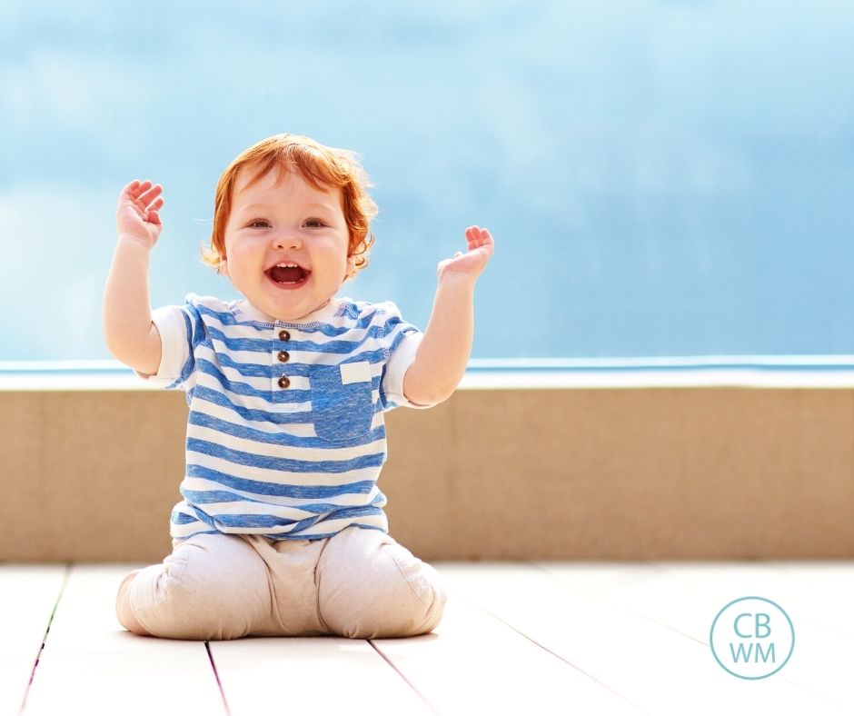 Toddler looking at the camera