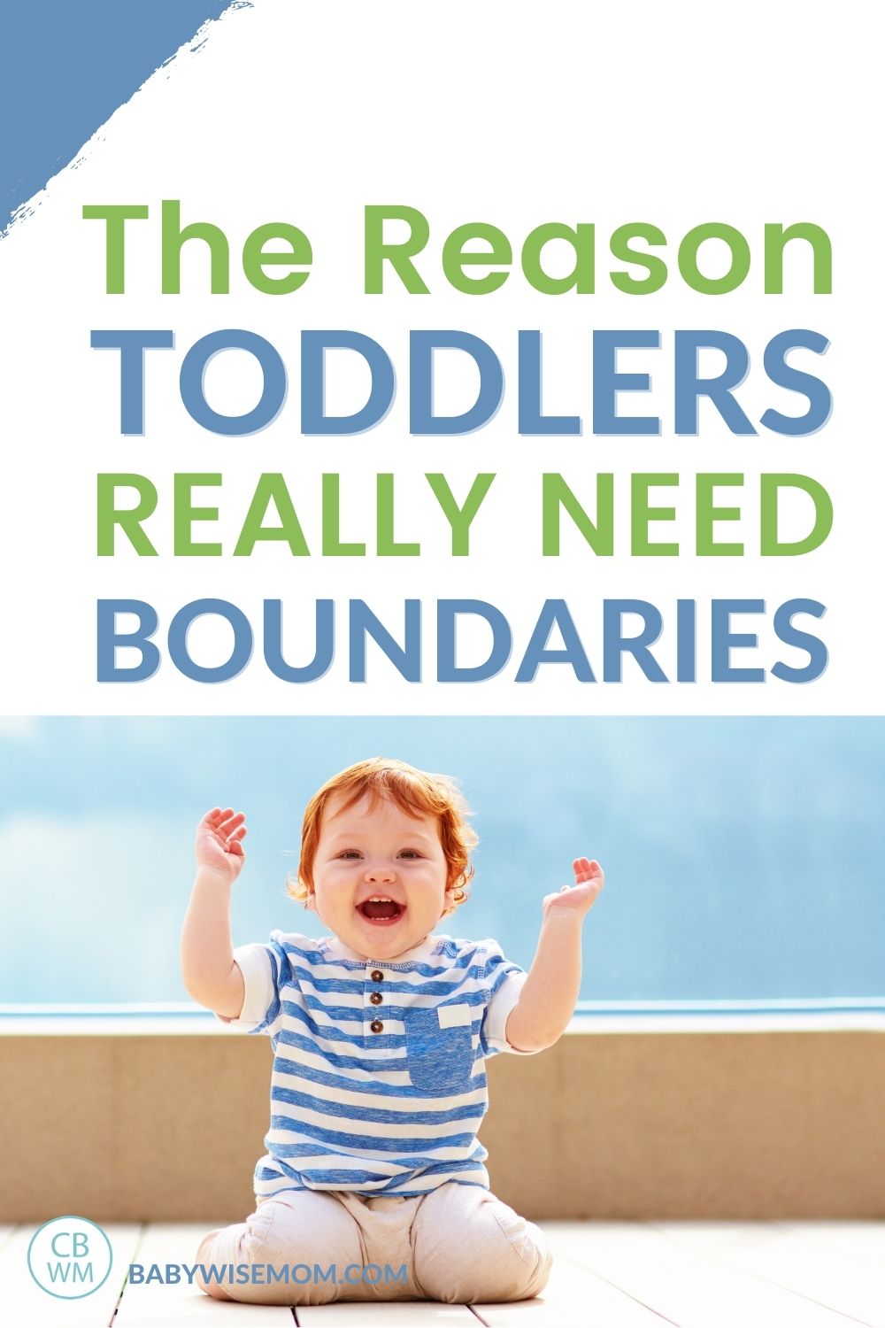 Toddlers need boundaries
