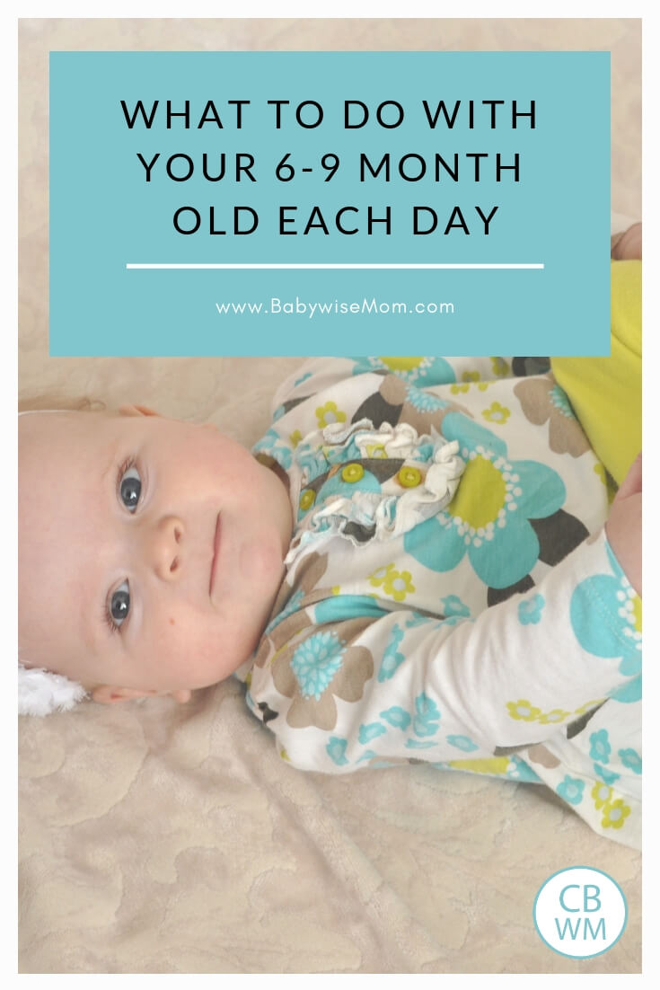 More Than Making it Through the Day with your 6-9 month old. What to do each day with your 6-9 month old baby. Do more than just survive!