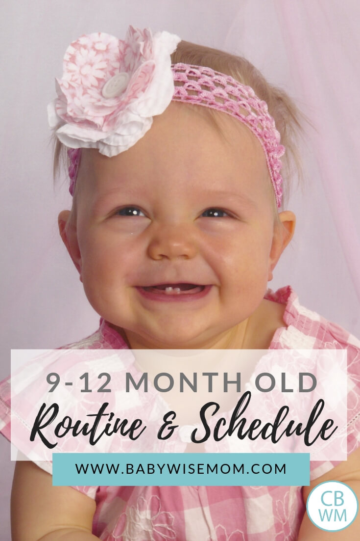 9-12 month old routine and schedule. What to do each day with your little one.