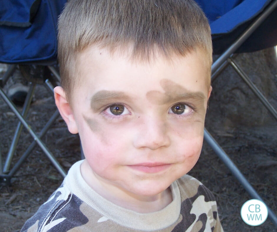 Boy with a dirty face
