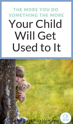 Your baby or child can learn to be flexible and adapt to life's different situations, but you have to expose your child to things to get there with a picture of a girl hiding behind a tree