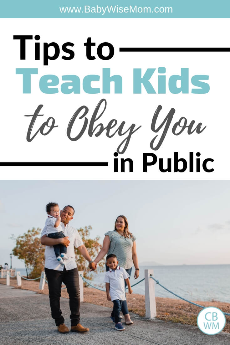 Tips to teach your children to obey you in public. Get kids to listen to you.