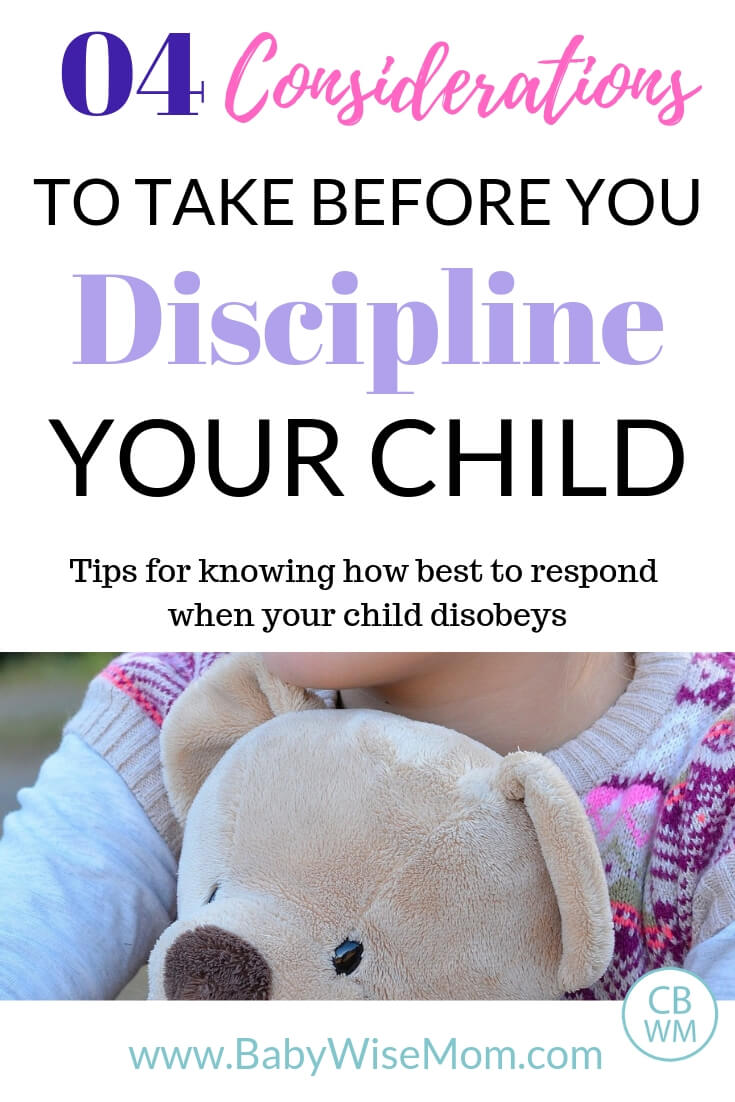 4 considerations to take before you discipline your child with photo of child holding a teddy bear