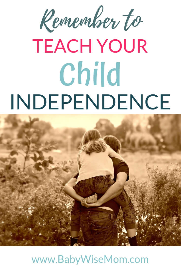 Why you should teach your child independence with a picture of a girl getting a piggy back ride