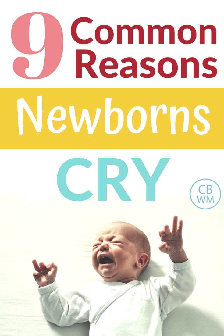 9 common reasons newborns cry and picture of a newborn baby