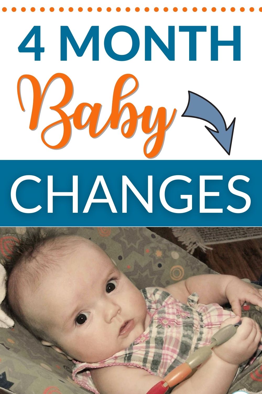 4 month baby changes pinnable image