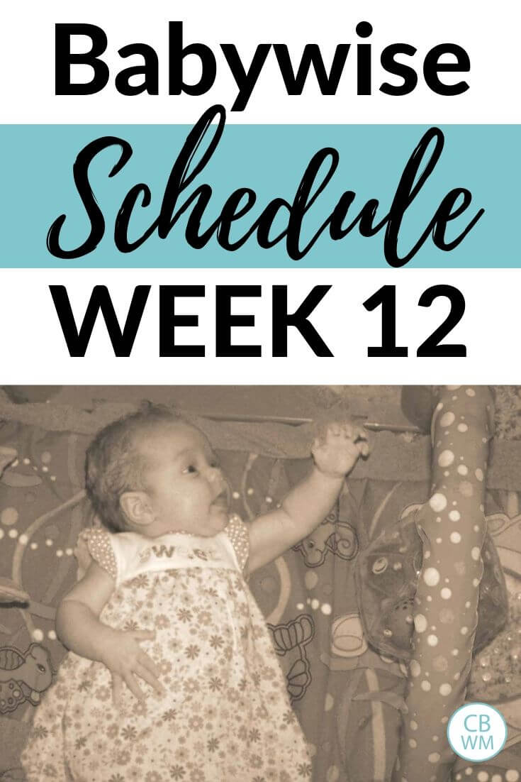 Babywise schedule week 12