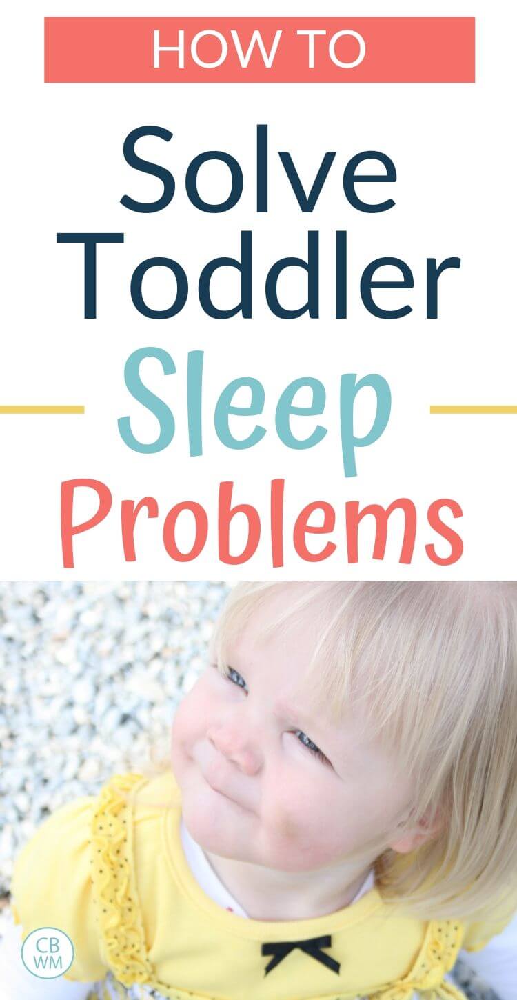 How to solve toddler sleep problems pinnable image