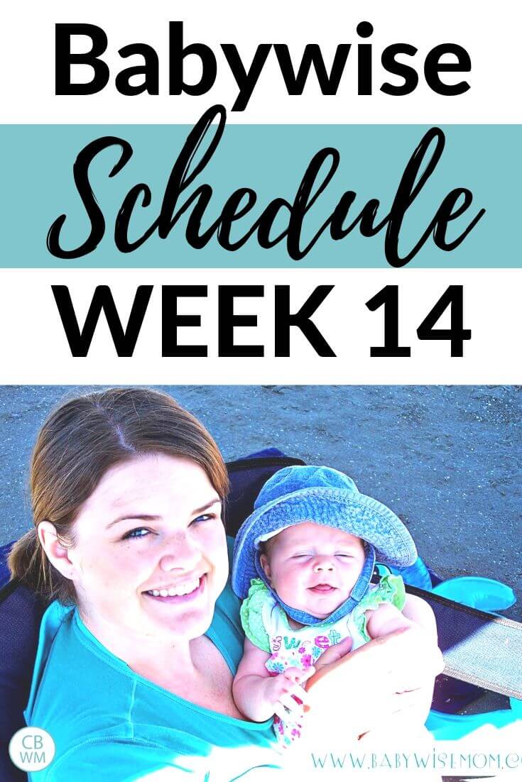 Babywise Schedule Week 14 pinnable image