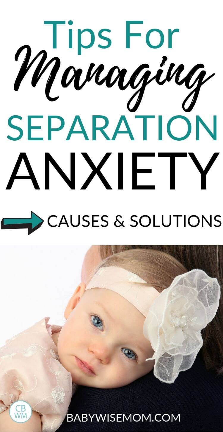 Tips for Managing Separation Anxiety pinnable image