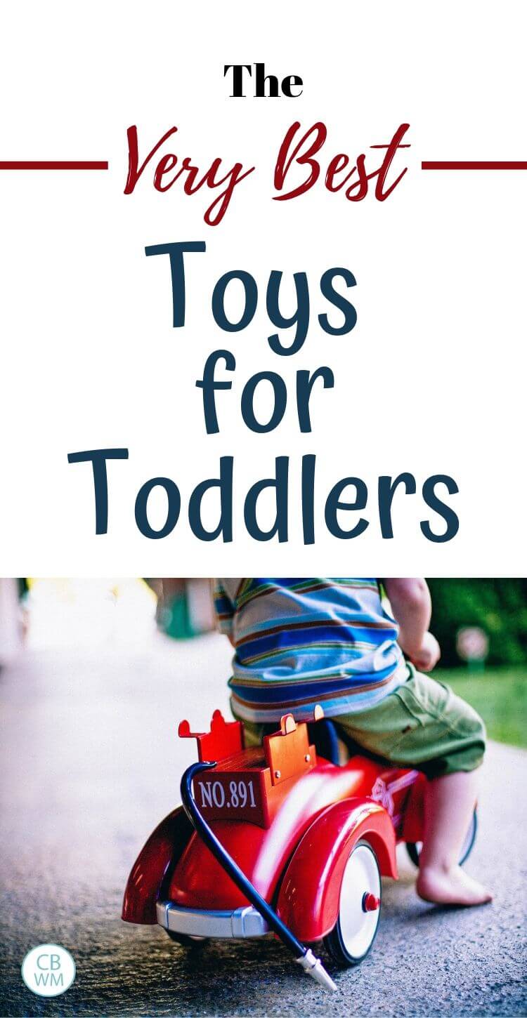 The very best toys for toddlers pinnable image