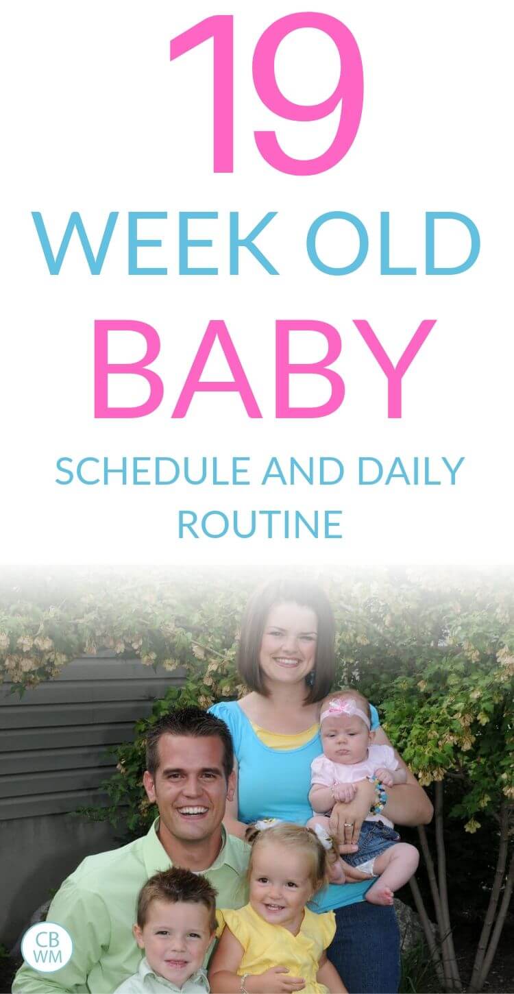 19 week old baby schedule Pinnable Image