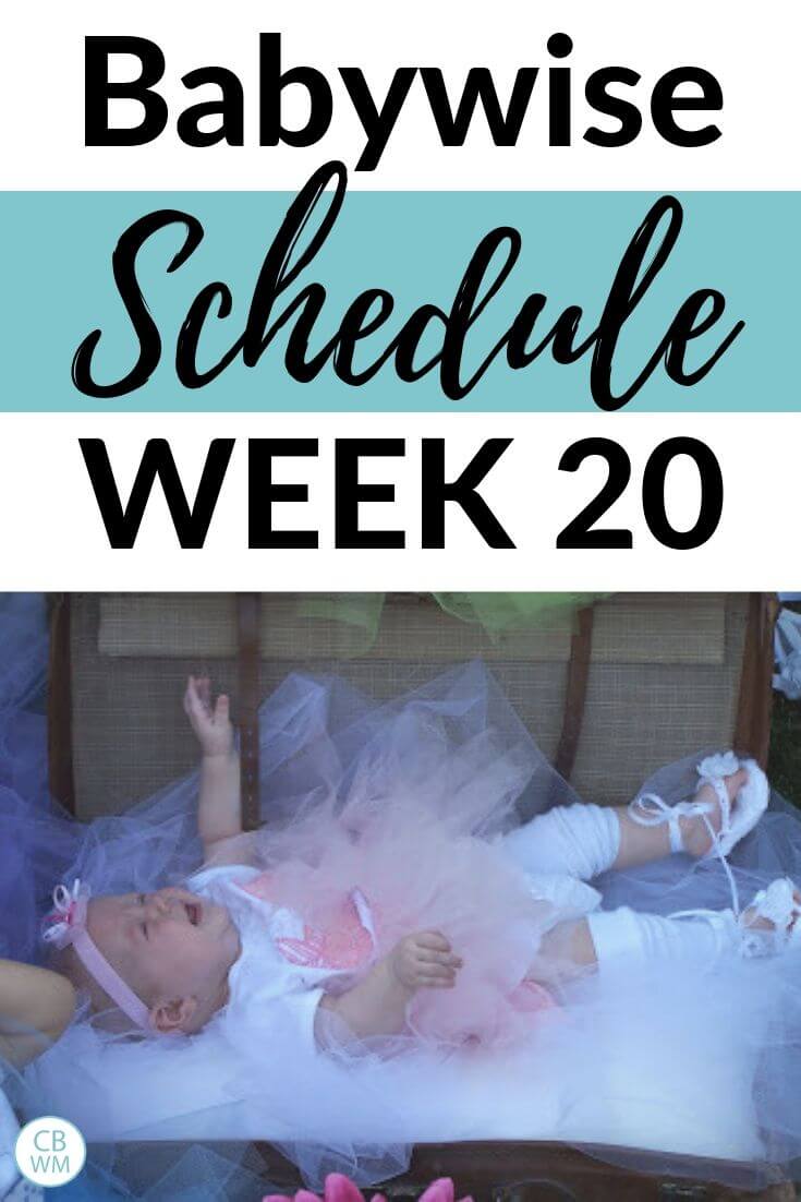Babywise Schedule Week 20. Schedule and routine for a 19-20 week old newborn baby. Get info on this baby’s daily schedule and routine for each day and know how to structure your day. #babywise #babyschedule #babywiseschedule Babywise Schedule Week 20