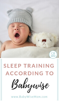 Sleep training according to Babywise. What it means to sleep train with the Baby Wise method.