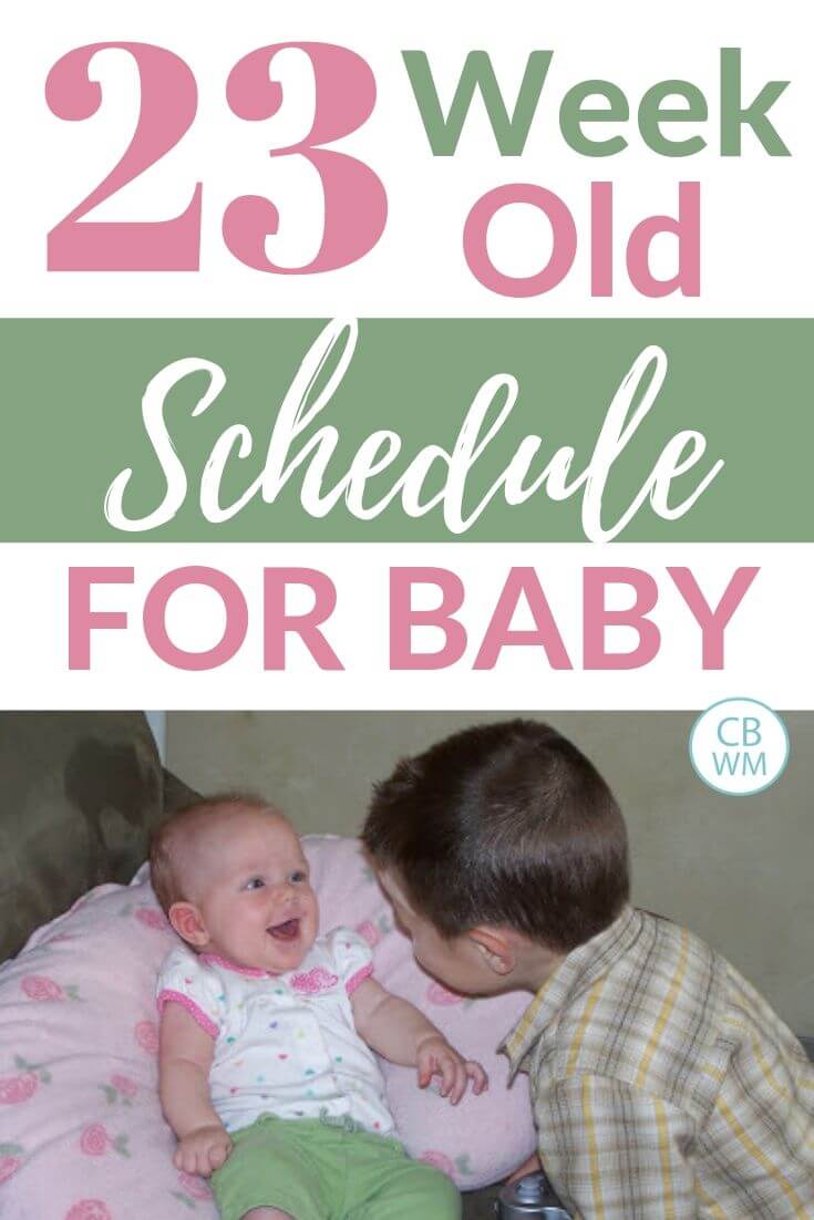 Baby schedule pinnable image