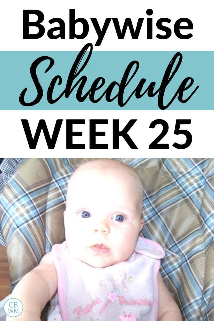 Babywise Schedule week 25 Pinnable Image