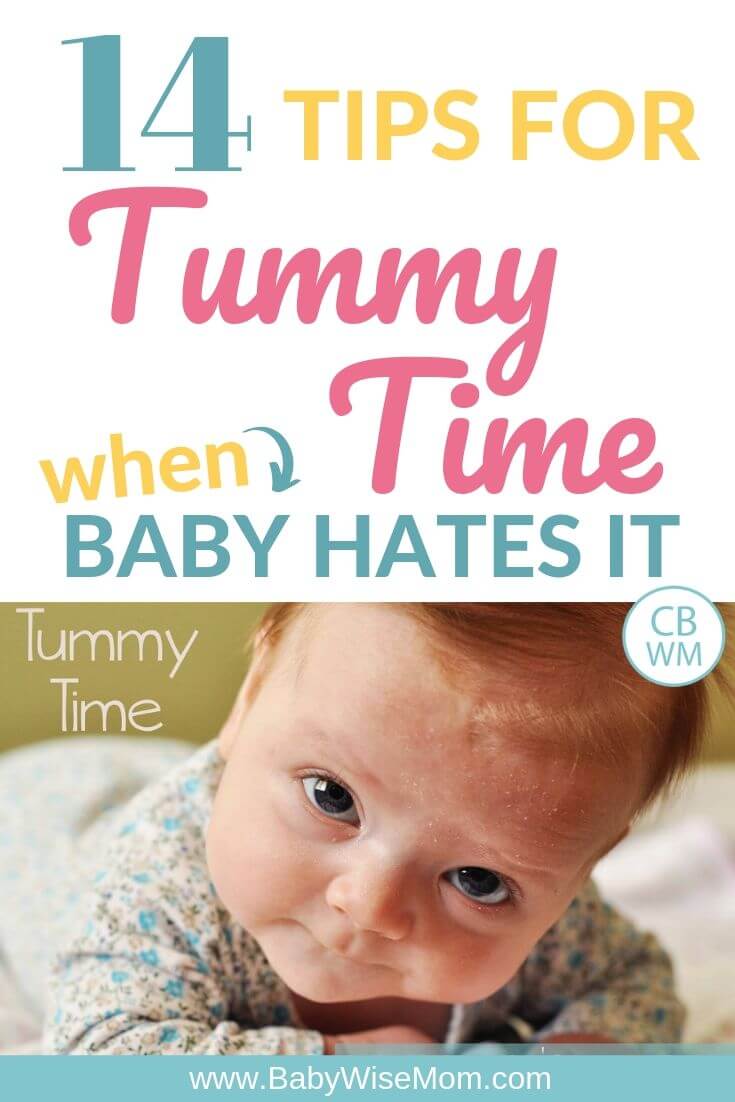 Tummy time pinnable image